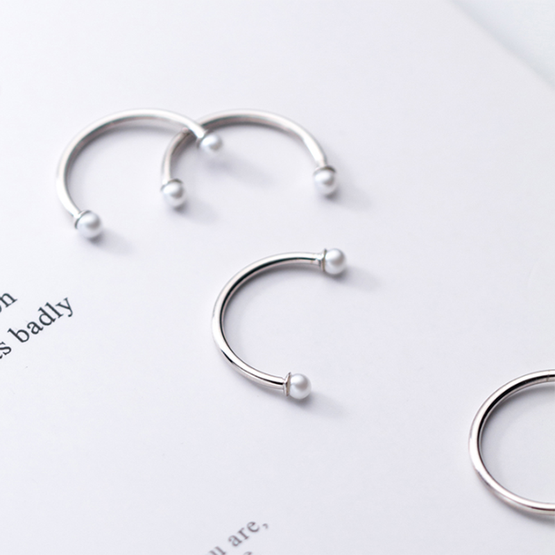 Pearl Elegance Open Finger Ring - Image 6