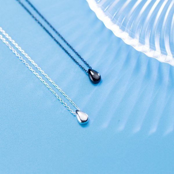 Alternative view of Dainty Droplet Necklace