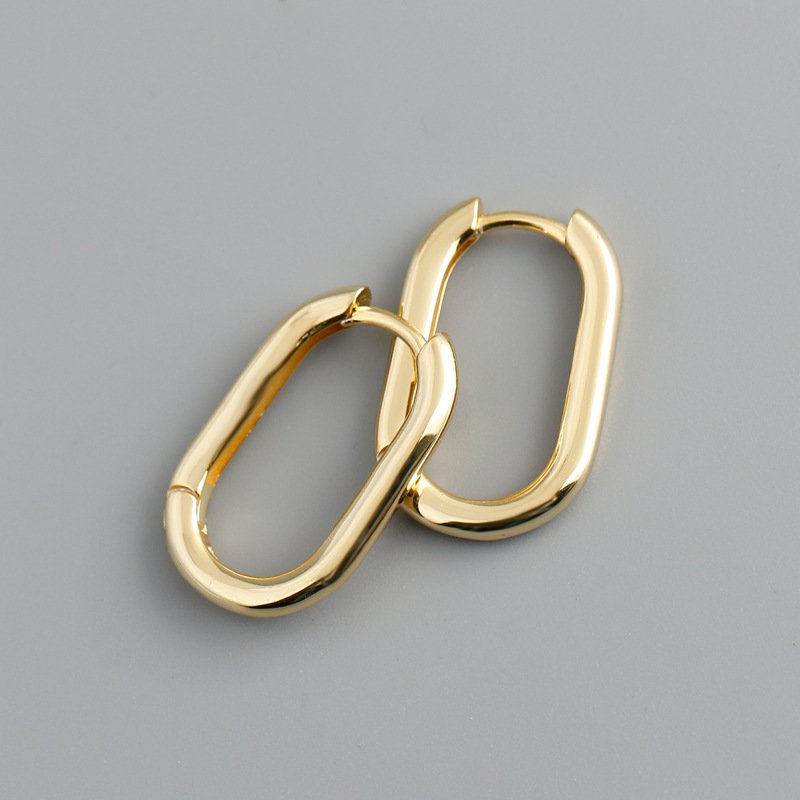 Minimalist Punk Hoop Earrings - Image 2