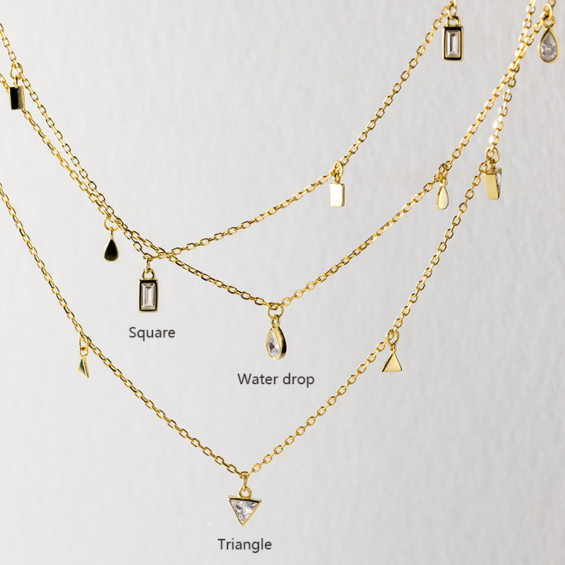 Crystal Trio Necklace Set - Image 2