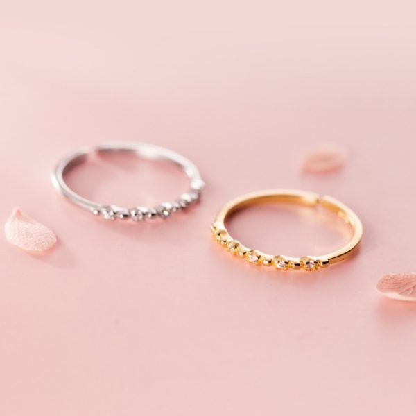 Alternative view of Sparkling Minimalism Ring