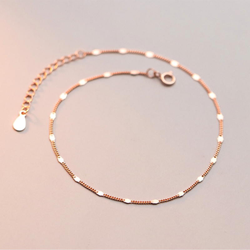 Simple Link Chain Anklet - Image 4