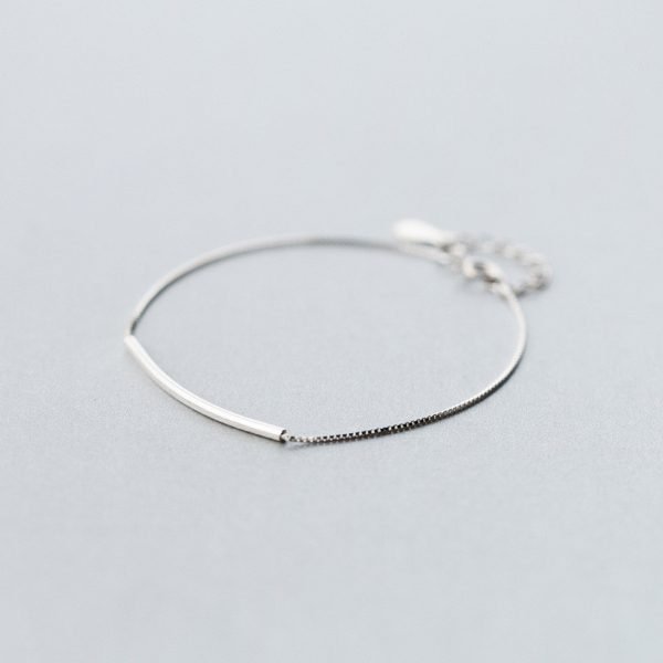 Alternative view of Minimalist Line Bracelet