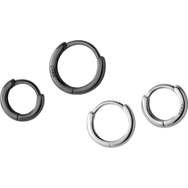 Alternative view of Round Short Hoop Earrings