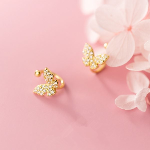 Alternative view of Butterfly Clip On Earrings