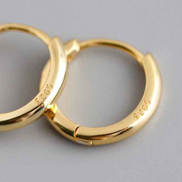 Alternative view of Simple Hoop Earrings