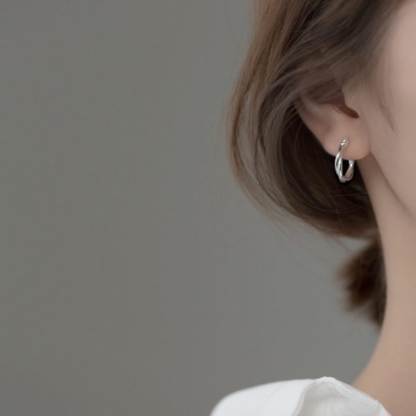 Alternative view of Twisted Hoop Earrings