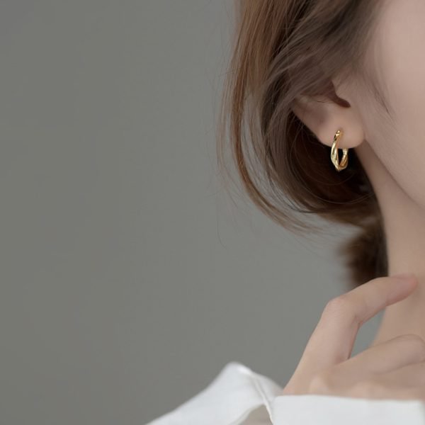 Twisted Hoop Earrings