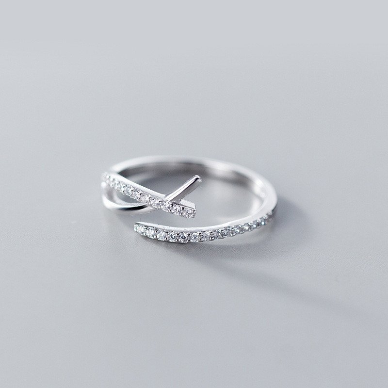 Open Letter Cross Ring - Image 5