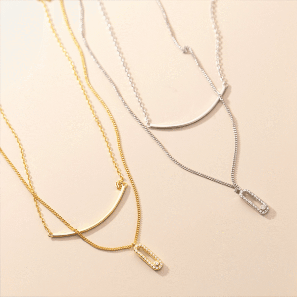 Alternative view of Double Charms Necklace