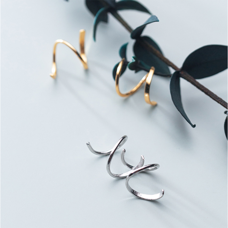 Minimalist Ear Clip Earrings - Image 2