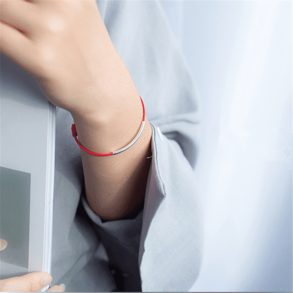 Silver Tube Couple Bracelet