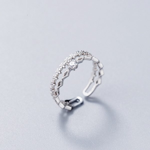 Alternative view of Double Lace Ring