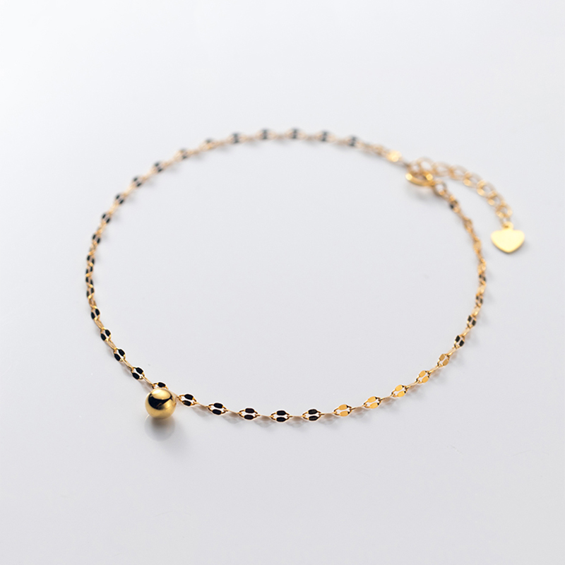 Golden Bead Anklet - Image 2
