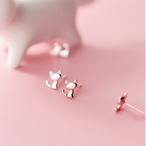 Alternative view of Cute Kitty Earrings
