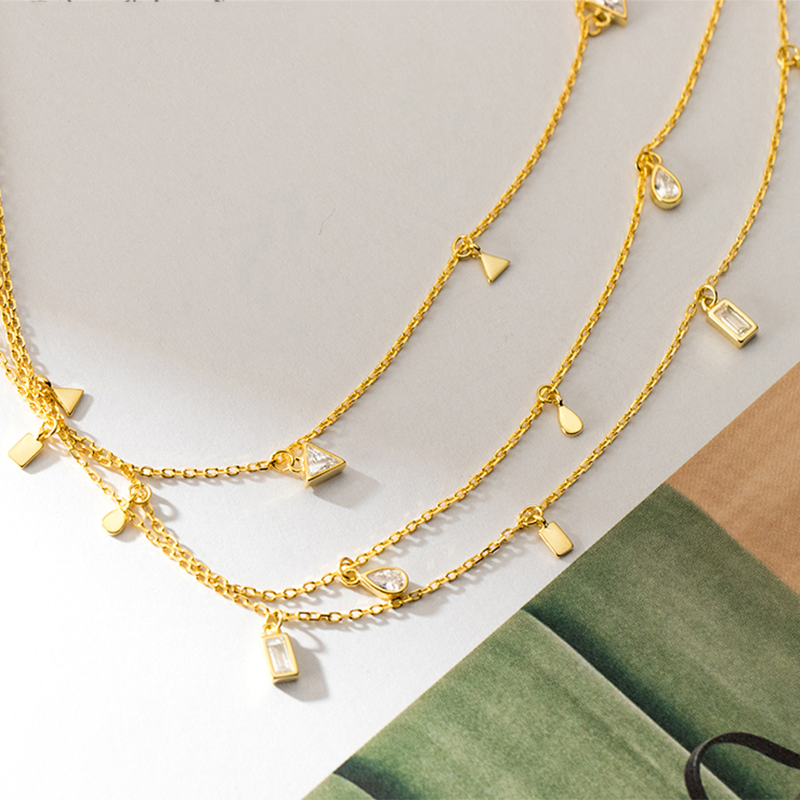 Crystal Trio Necklace Set - Image 5