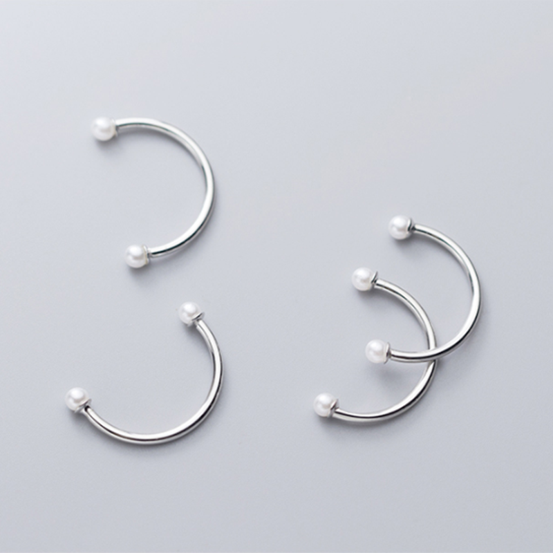 Pearl Elegance Open Finger Ring - Image 2