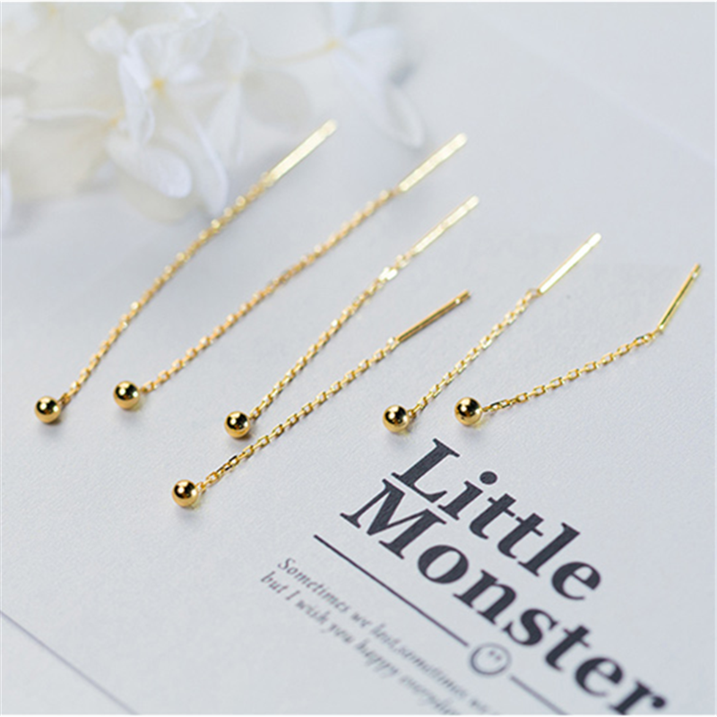 Round Gloss Bead Earrings - Image 6