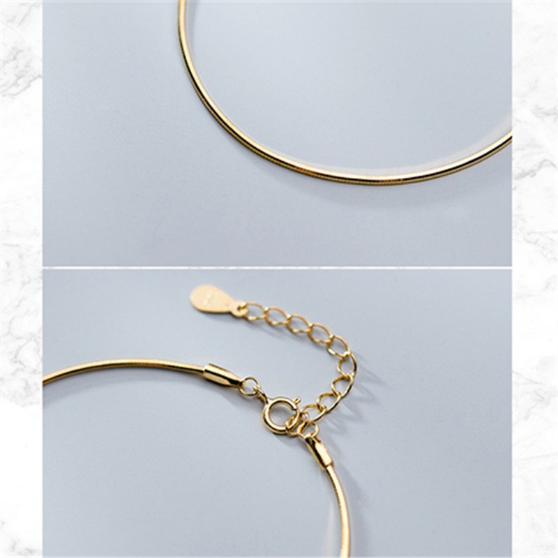 Minimalist Golden Snake Bone Chain Bracelet - Image 6