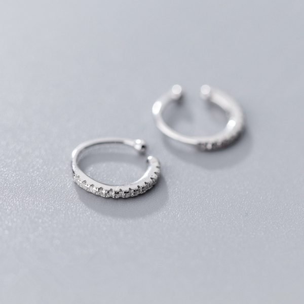 Alternative view of Simple Luxurious Clip Earrings