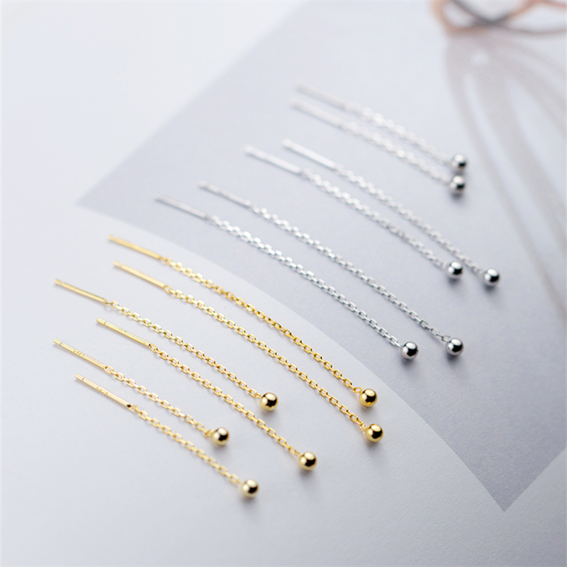 Round Gloss Bead Earrings - Image 3