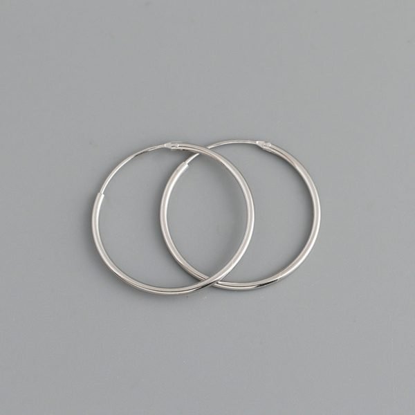 Korean Simple Hoop Earrings