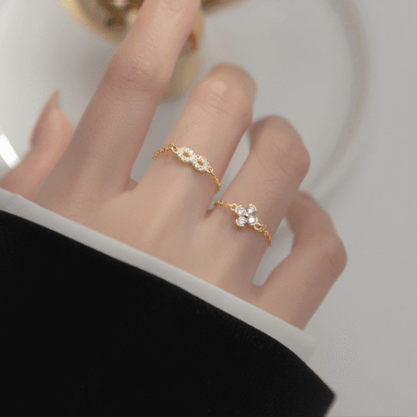 Charming Duo Rings