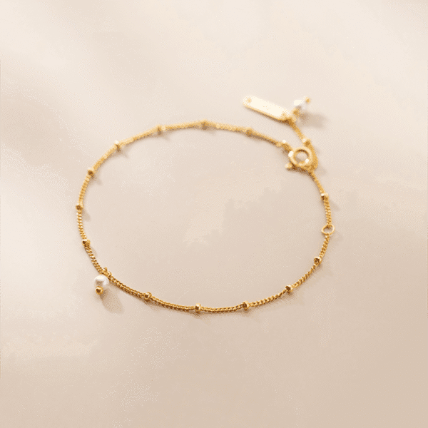 Alternative view of Sweet Pearl Beads Link Bracelet