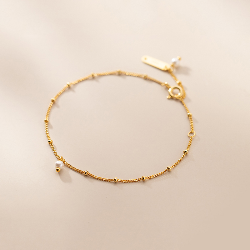 Sweet Pearl Beads Link Bracelet - Image 2