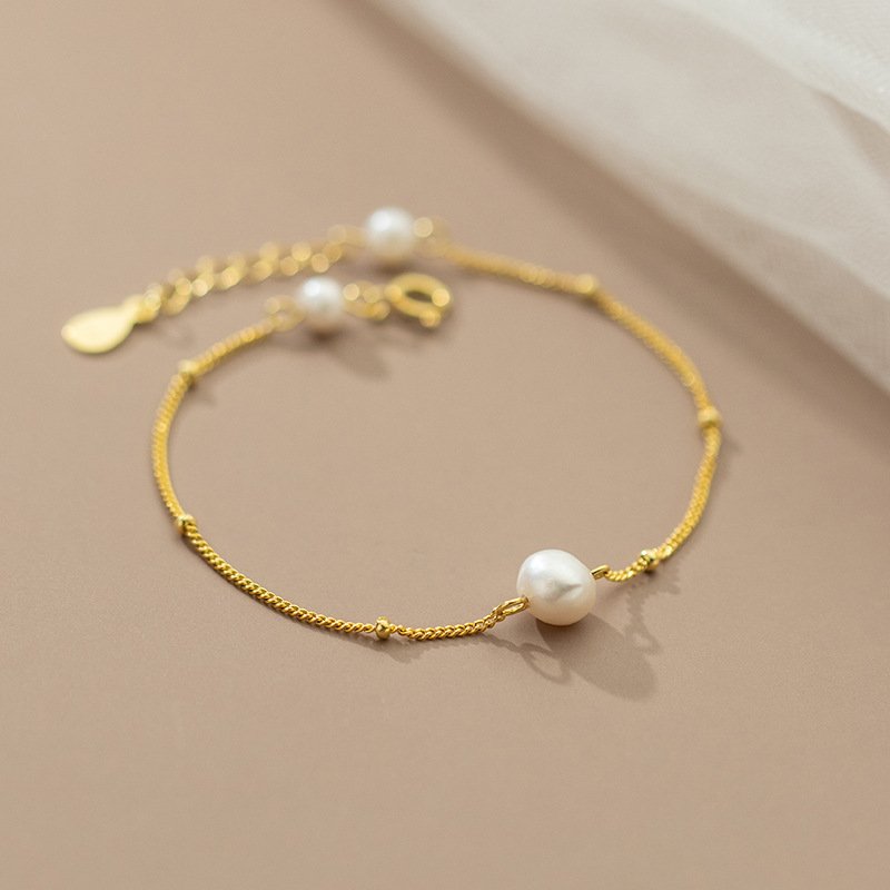 Baroque Pearl Charm Bracelet - Image 2