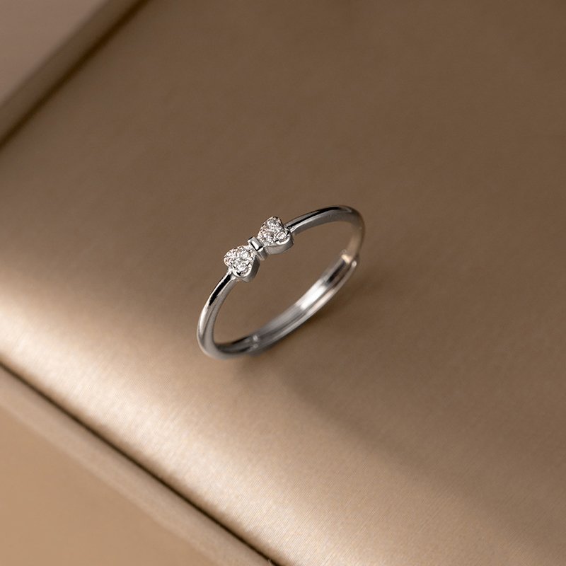 Zircon-Adorned Bowtie Ring - Image 3