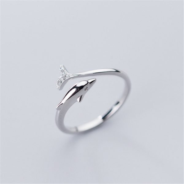 Ocean Whispers Dolphin Ring
