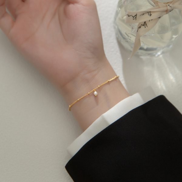 Sweet Pearl Beads Link Bracelet