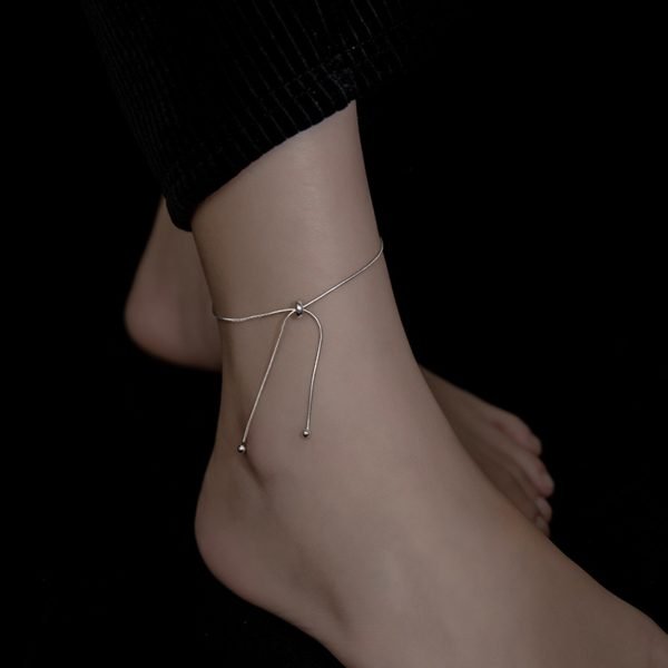 Alternative view of Simple Korean Tassel Anklet