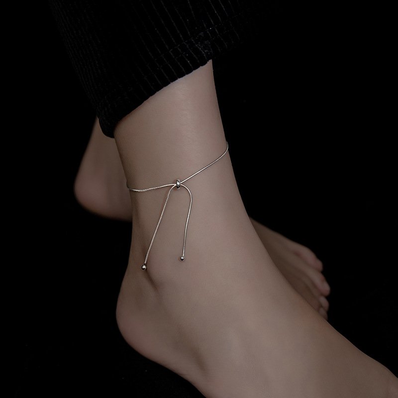 Simple Korean Tassel Anklet - Image 2