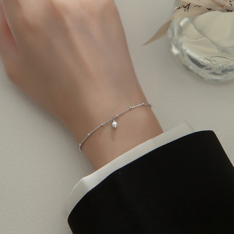 Sweet Pearl Beads Link Bracelet - Image 6