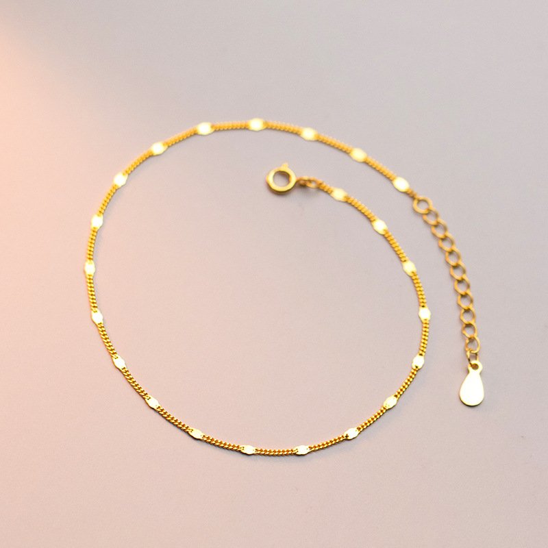 Simple Link Chain Anklet - Image 6