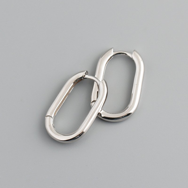 Minimalist Punk Hoop Earrings - Image 3