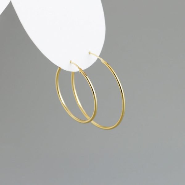 Korean Simple Hoop Earrings