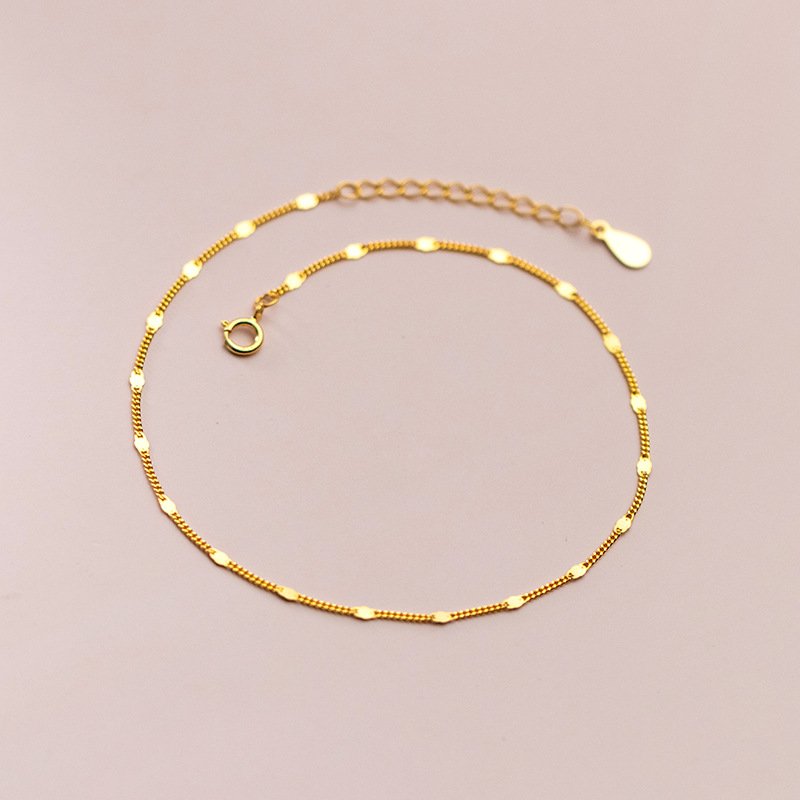 Simple Link Chain Anklet - Image 5