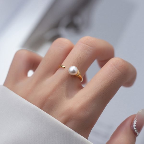 Unique Design Synthetic Pearl Ring