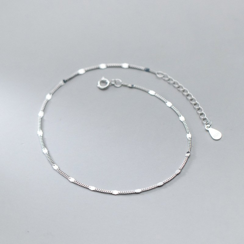 Simple Link Chain Anklet - Image 2