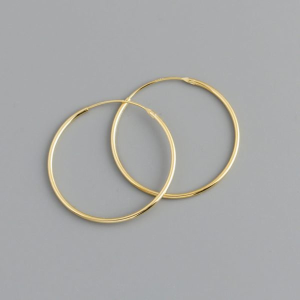 Korean Simple Hoop Earrings