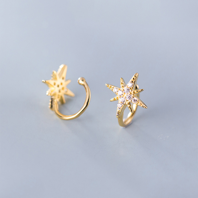 Charming Light Star Ear Clips - Image 6