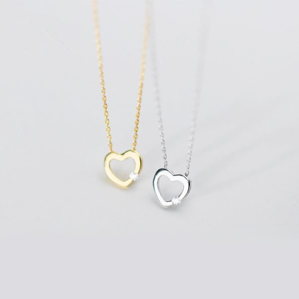 Love Heart Clavicle Chain Necklace