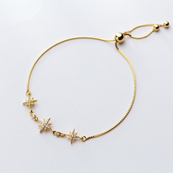 Alternative view of Light Six-pointed Star Bracelet