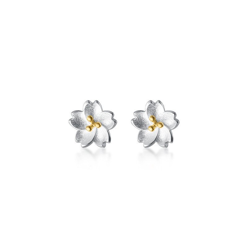Sakura Bloom Stud Earrings - Image 3