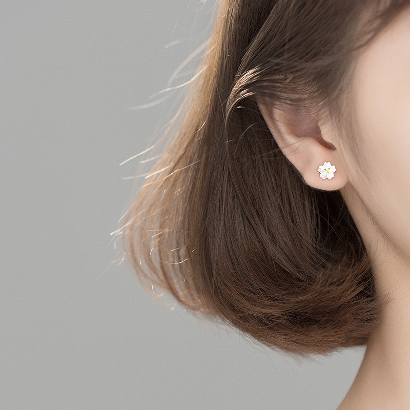 Sakura Bloom Stud Earrings - Image 2