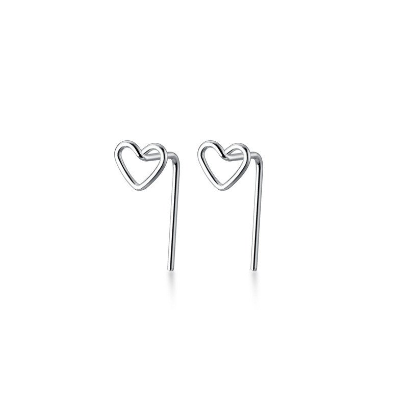 Minimalist Open Heart Earrings - Image 5