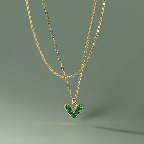 Emerald Heartlight Necklace